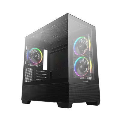Deepcool Case CG380 3F Black Micro ATX