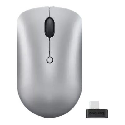 Lenovo Compact Mouse 540 Wireless Red optical sensor 2.4 GHz via USB-C Cloud Grey 1 year(s)