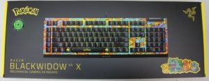 SALE OUT. SALE OUT. Razer BlackWidow V4 X Mechanical Gaming Keyboard Wired US Green Mechanical Switches Pokémon Edition DEMO