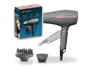 Cecotec Hair dryer IoniCare Power&Go Heaven 2000 W Number of temperature settings 2 Ionic function Diffuser nozzle Grey