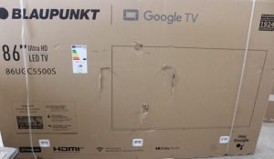SALE OUT. Blaupunkt 86UGC5500S 86" (218 cm) 4K Ultra HD LED Google TV SALE OUT. Blaupunkt LED TV 86UGC5500S 86 Smart TV Google TV UHD Black DAMAGED PACKAGING