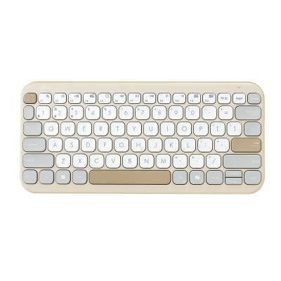 Asus Marshmallow KW100 Keyboard Wireless US International Oat Milk