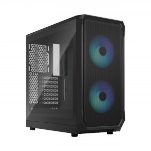 Fractal Design Focus 2 Side window RGB Black TG Clear Tint Midi Tower ATX