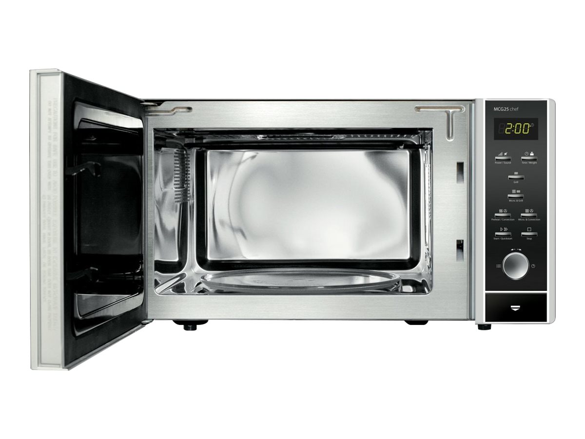 Caso Microwave Oven with Grill and Convection MCG 25 Chef Free standing 900 W Convection 25 L Grill Stainless steel/Black - Image 4