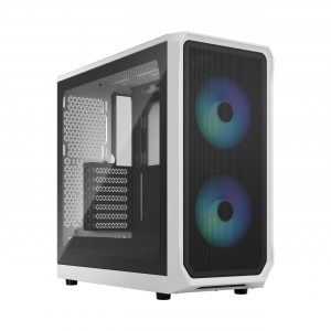 Fractal Design Focus 2 Side window RGB White TG Clear Tint Midi Tower ATX