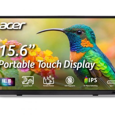 Acer PM161QT bmiuux 16 " IPS FHD 16:9 60 Hz 6 ms 1920 x 1080 pixels Touchscreen 220 cd/m² HDMI ports quantity 1 Black
