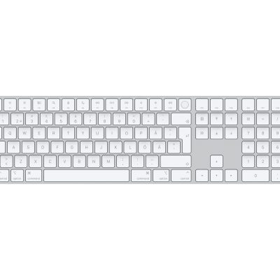 Apple Magic Keyboard with Touch ID and Numeric Keypad Keyboard Wireless Swedish White