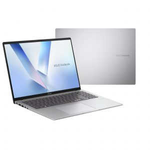 Asus Vivobook 16 M1607KA-MB279W Cool Silver 16 " IPS WUXGA 1920 x 1200 pixels Anti-glare AMD Ryzen AI 5 330 16 GB DDR5 Solid-state drive capacity 512 GB AMD Radeon Graphics Windows 11 Home 802.11ax Bluetooth version 5.3 Keyboard language US international Keyboard backlit Warranty 24 month(s) Battery warranty 12 month(s)