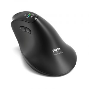 PORT CONNECT Mouse ERGO AUDITOR Wireless Bluetooth, 2.4 GHz Black