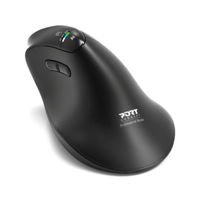 PORT CONNECT Mouse ERGO AUDITOR Wireless Bluetooth, 2.4 GHz Black