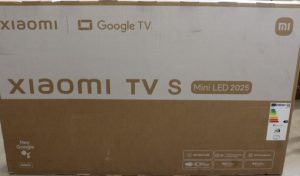SALE OUT. Xiaomi TV S Mini 2025 55" (3840 x 2160) SALE OUT. Xiaomi TV S Mini LED 2025 55 Smart TV Google TV UHD Black DAMAGED PACKAGING 32 GB