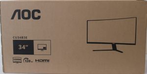 AOC CU34B3E Curved 34" 3440x1440/21:9/300cd/m2/4ms HDMI, DisplayPort, USB, Audio out Warranty 36 month(s) DAMAGED PACKAGING