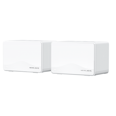 Mercusys BE3600 Whole Home Mesh Wi-Fi 7 System Halo H25BE (2-pack) 802.11ax Ethernet LAN (RJ-45) ports 1 Mesh Support Yes MU-MiMO No No mobile broadband