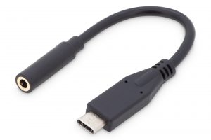 Digitus USB Type-C Audio adapter cable, Type-C - 3.5mm M/F, 0.2m, Audio input/output, Version 3.1 AK-300321-002-S Type-C 3.5mm