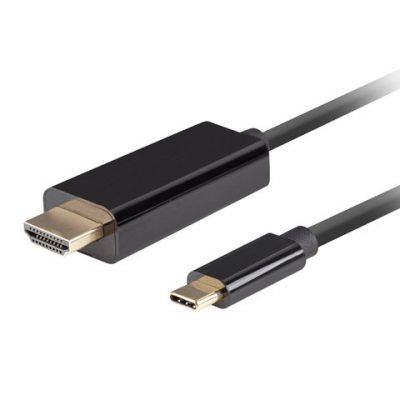 Lanberg USB-C to HDMI Cable, 1 m 4K/60Hz, Black Lanberg USB-C to HDMI Cable CA-CMHD-10CU-0010-BK 1 m