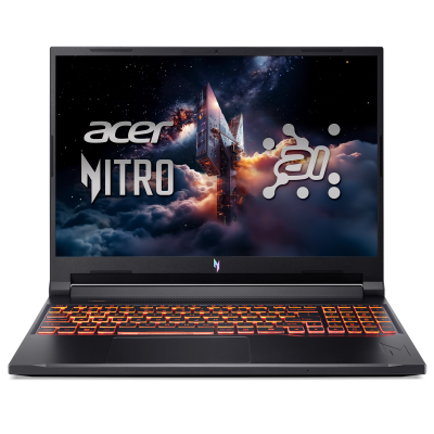 Acer Nitro V 16 AI ANV16-42-R1HB Shale Black 16 " IPS WQXGA 2560 x 1600 pixels AMD Ryzen 7 260 16 GB DDR5 Solid-state drive capacity 1000 GB NVIDIA GeForce RTX 5060 GDDR7 8 GB Windows 11 Home 802.11ax Bluetooth version 5.3 Keyboard language US international Keyboard backlit Warranty 24 month(s)