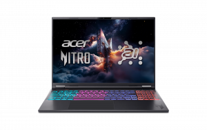 Acer Nitro V 16S AI AN16S-61-R6Q1 Obsidian Black 16 " IPS WUXGA AMD Ryzen AI 7 350 16 GB DDR5 Solid-state drive capacity 1000 GB NVIDIA GeForce RTX 5060 Windows 11 Home 802.11ax Bluetooth version 5.3 Keyboard language US international Keyboard backlit Warranty 24 month(s)