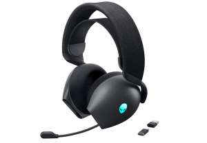 Dell Gaming Headset Alienware Tri Mode AW725H Bluetooth Over-Ear Microphone Dark Side of the Moon Noise canceling Wireless