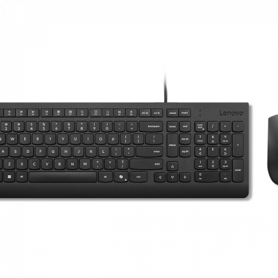 Lenovo Essential Wired Combo Keyboard and Mouse Keyboard and Mouse Set Wired Mouse included Estonian Black