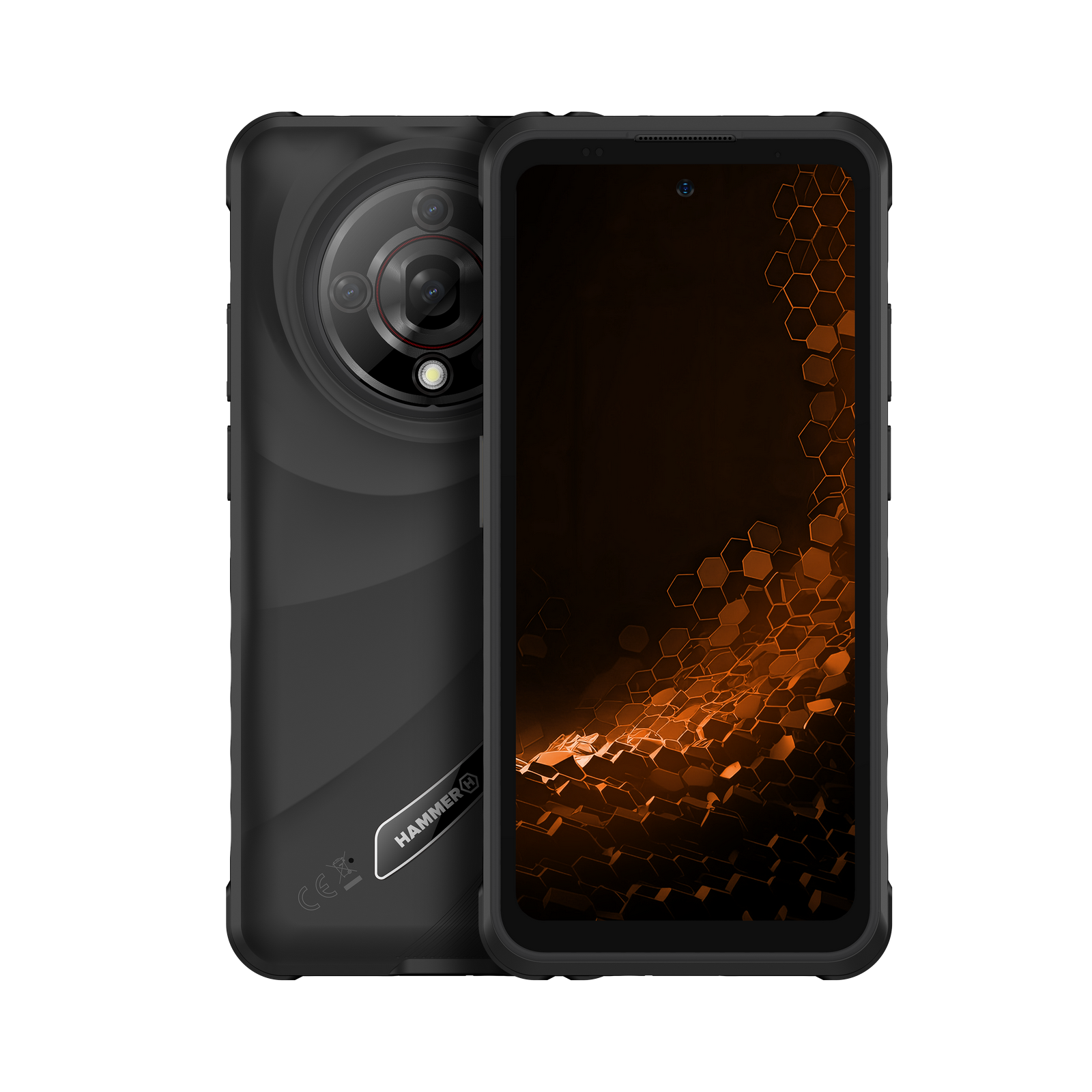 Hammer Iron 6 Black 6.56 " IPS 1612 x 720 pixels Mediatek Dimensity 6300 Internal RAM 6 GB 128 GB microSD Dual SIM 4G 5G Main camera resolution 64 MP Android 15 6050 mAh