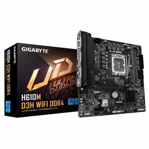 Gigabyte H610M D3H WIFI DDR4 Processor family Intel Processor socket LGA1700 Supported hard disk drive interfaces SATA, M.2 Number of SATA connectors 4