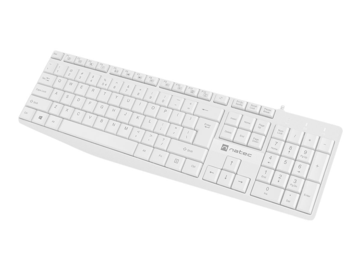 Natec Keyboard Nautilus NKL-1951 Wired US White - Image 2