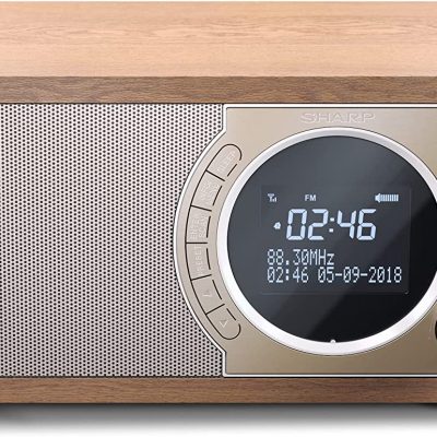 Sharp DR-450(BR) Digital Radio, FM/DAB/DAB+, Bluetooth 4.2, Alarm function, Brown Sharp Digital Radio DR-450(BR) Bluetooth Brown