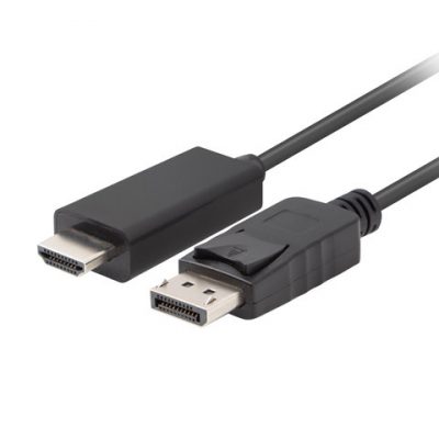 Lanberg DisplayPort to HDMI Cable CA-DPHD-11CC-0030-BK DisplayPort Male HDMI Male DP to HDMI 3 m