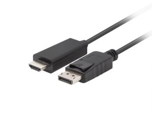Lanberg DisplayPort to HDMI Cable CA-DPHD-11CC-0050-BK DisplayPort Male HDMI Male DP to HDMI 5 m