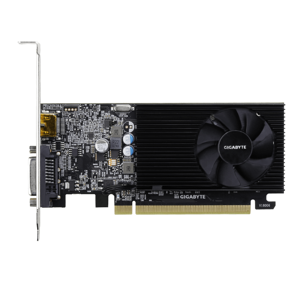 Gigabyte GV-N1030D4-2GL 1.0 NVIDIA 2 GB GeForce GT 1030 DDR4 DVI-D ports quantity 1 HDMI ports quantity 1 PCI Express 3.0 Memory clock speed 2100 MHz Processor frequency 1417 MHz - Image 3