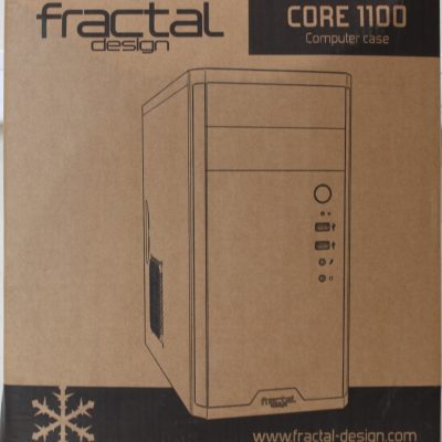 SALE OUT. Fractal Design Core 1100, Black Fractal Design CORE 1100 Black Micro ATX DAMAGED PACKAGING, DENTED BODY
