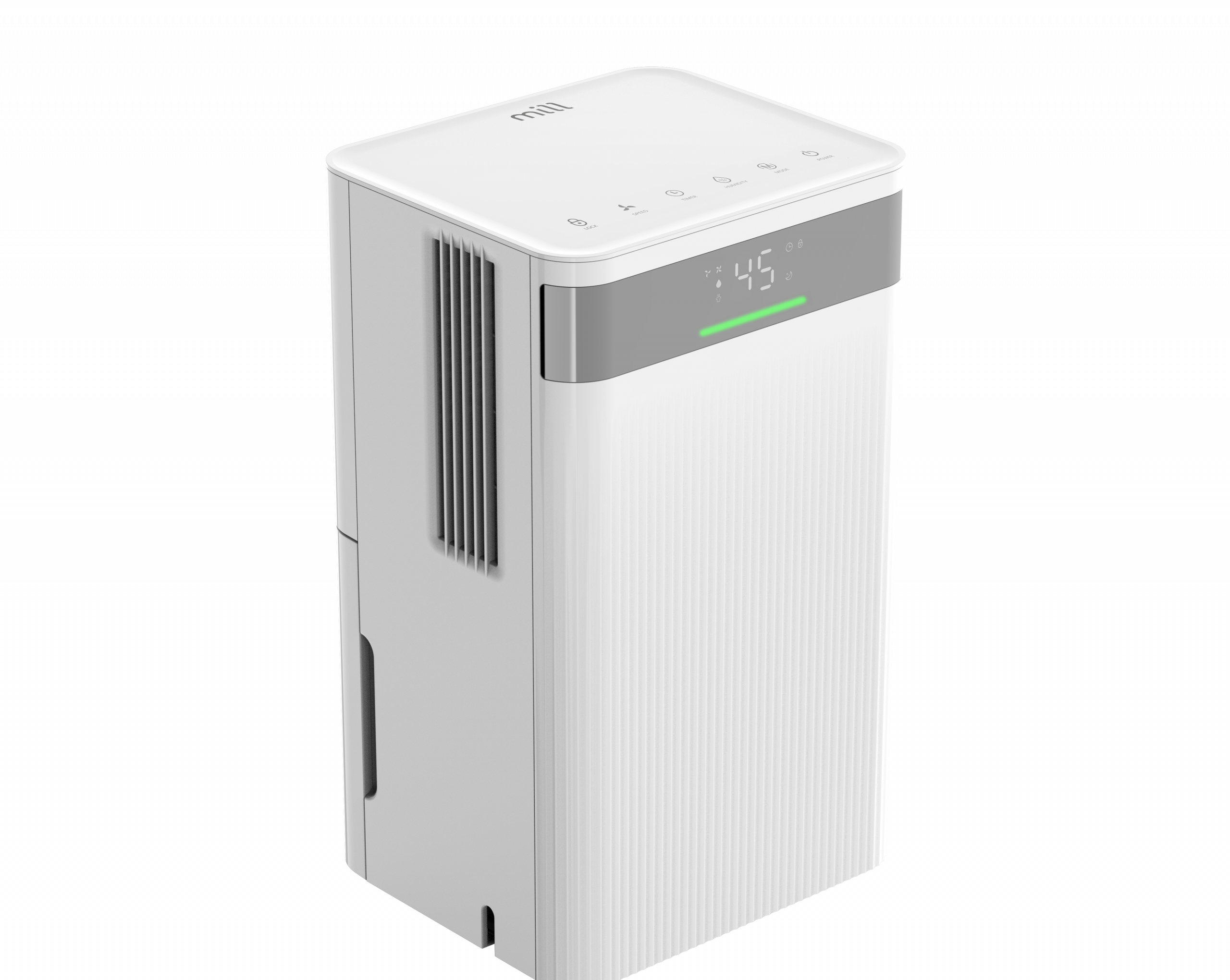 Mill Dehumidifier MDH12 Power 200 W Suitable for rooms up to 8-15 m² Water tank capacity 2 L White - Image 3