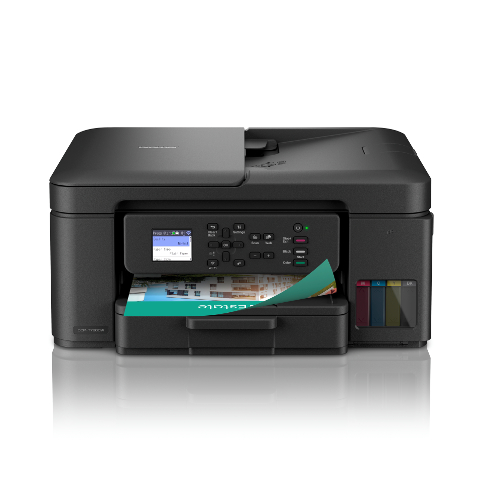 Brother Wireless Printer with ADF DCP-T780DW Inkjet Colour 3-in-1 A4 Wi-Fi Black