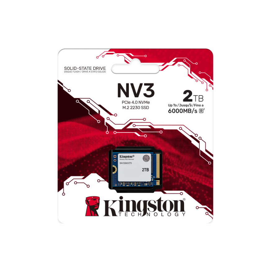 Kingston SSD NV3 2000 GB SSD form factor M.2 2230 Solid-state drive interface PCIe 4.0 x4 NVMe Read speed 6000 MB/s Write speed 5000 MB/s - Image 3