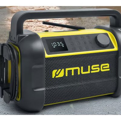 Muse M-928 BTY Jobsite Radio speaker Waterproof Bluetooth Wireless connection Portable NFC features Black/Yellow