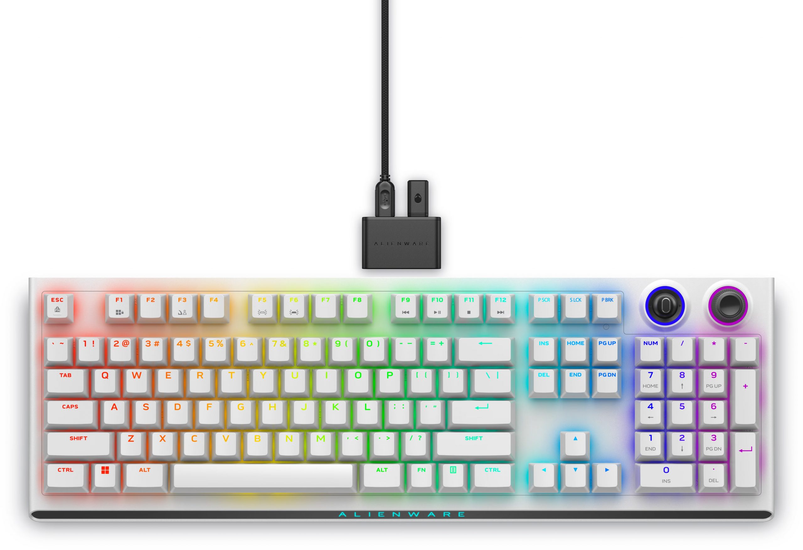 Dell Alienware Tri-Mode AW920K Wireless Gaming Keyboard Wireless Bluetooth RGB LED light Wireless connection US CHERRY MX Red Lunar Light - Image 5
