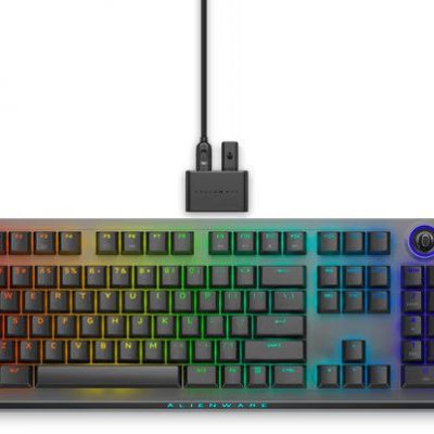 Dell Alienware Tri-Mode AW920K Wireless Gaming Keyboard Wireless Bluetooth RGB LED light Wireless connection US CHERRY MX Red Dark Side of the Moon