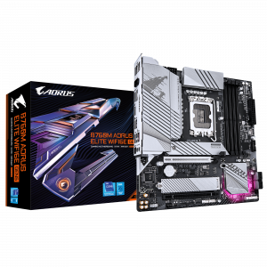 Gigabyte B760M AORUS ELITE WIFI6E GEN5 Processor family Intel Processor socket LGA1700 DDR5 Supported hard disk drive interfaces M.2, SATA Number of SATA connectors 4