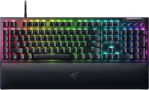 Razer BlackWidow V4 Mechanical Gaming keyboard Wired RGB LED light US Yellow Switches Black
