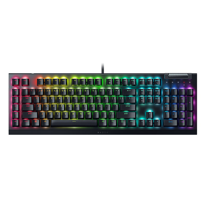 Razer Mechanical Gaming Keyboard BlackWidow V4 X Wired US Yellow Mechanical Switches (Linear) Black