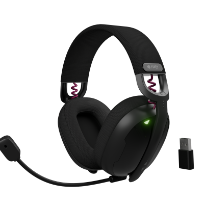 Fury Gaming Headset Fukiya F6 Bluetooth Over-Ear Microphone Black Wireless