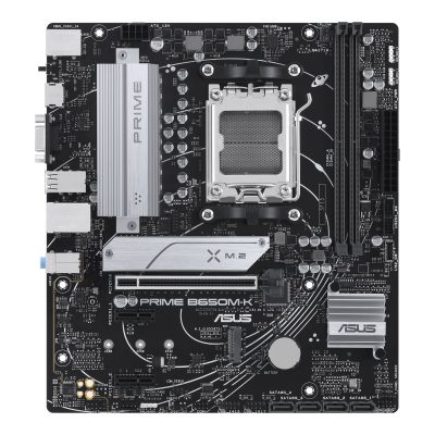 Asus PRIME B650M-K Processor family AMD Processor socket AM5 DDR5 Supported hard disk drive interfaces SATA, M.2 Number of SATA connectors 4