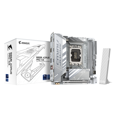 Gigabyte B860I AORUS PRO ICE Processor family Intel Processor socket LGA1851 DDR5 Supported hard disk drive interfaces SATA, M.2 Number of SATA connectors 2