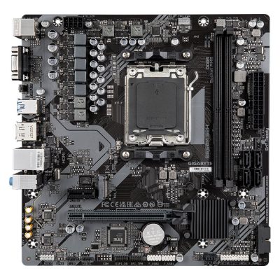 Gigabyte B650M S2H 1.0 M/B Processor family AMD Processor socket AM5 DDR5 DIMM Memory slots 2 Supported hard disk drive interfaces SATA Number of SATA connectors 4 Chipset AMD B650 Micro ATX