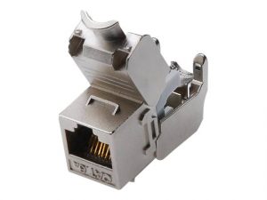 Digitus CAT 6A Keystone Module, Shielded, Tool-free Mounting Connection DN-93615