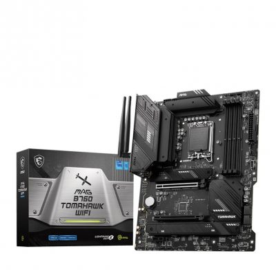 MSI MAG B760 TOMAHAWK WIFI Processor family Intel Processor socket LGA1700 DDR5 Supported hard disk drive interfaces SATA, M.2 Number of SATA connectors 4