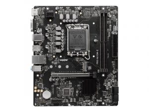 MSI PRO H610M-E Processor family Intel Processor socket LGA1700 Supported hard disk drive interfaces SATA, M.2 Number of SATA connectors 4