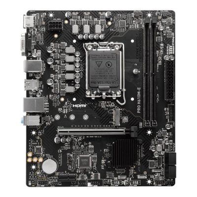 MSI PRO H610M-E Processor family Intel Processor socket LGA1700 Supported hard disk drive interfaces SATA, M.2 Number of SATA connectors 4