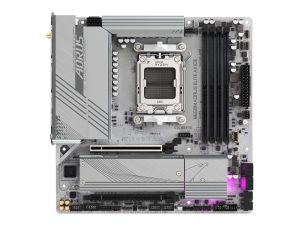 Gigabyte B650M A ELITE AX ICE Processor family AMD Processor socket AM5 DDR5 Supported hard disk drive interfaces SATA, M.2 Number of SATA connectors 4