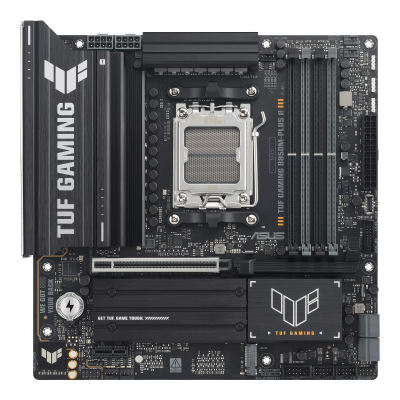 Asus TUF GAMING B850M-PLUS II Processor family AMD Processor socket AM5 DDR5 Supported hard disk drive interfaces SATA, M.2 Number of SATA connectors 4